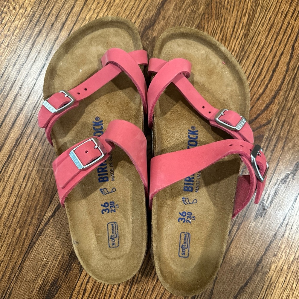 Birkenstock pink Mayari sandals